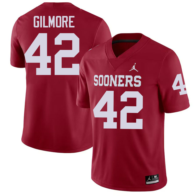 Wyatt Gilmore Oklahoma Sooners Jersey,Oklahoma Sooners Football Uniforms,Jersey-Crimson